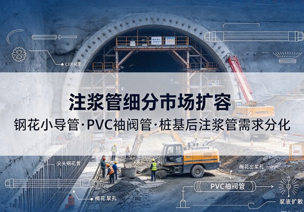 端州注浆管细分市场扩容，隧道钢花小导管、PVC 袖阀管、桩基后注浆管需求分化